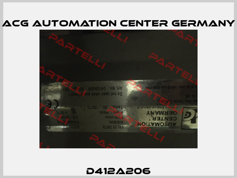 D412A206 ACG Automation Center Germany