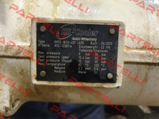 Type: KK12-BCV-421- L635 HS Cooler