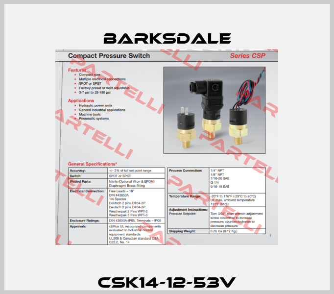CSK14-12-53V Barksdale