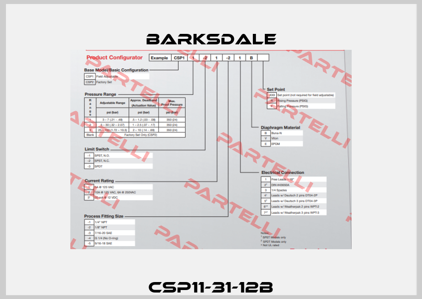 CSP11-31-12B Barksdale