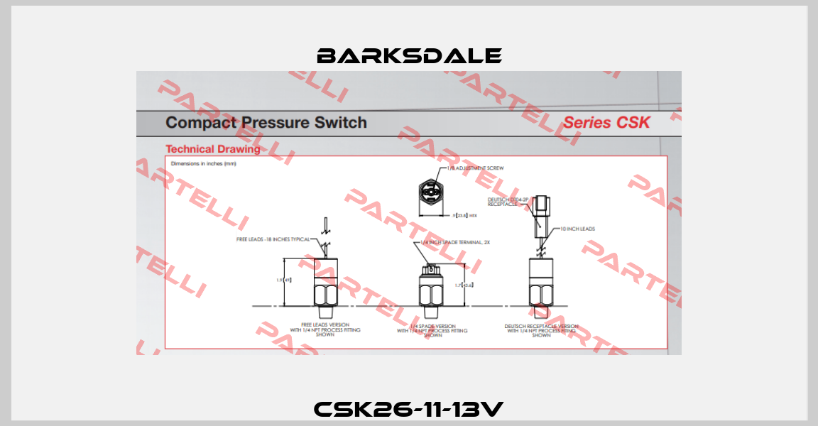 CSK26-11-13V Barksdale
