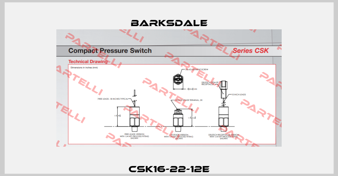 CSK16-22-12E Barksdale