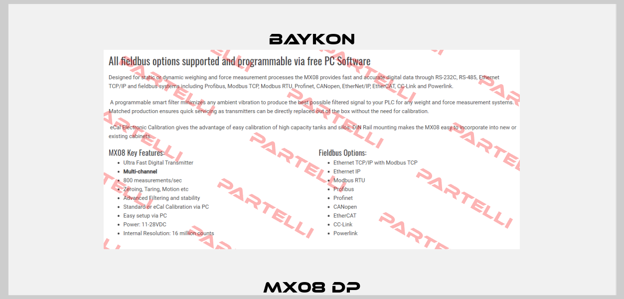 MX08 DP Baykon