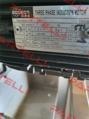 Typ MSHE10L-2 - 230/400V Sodeca