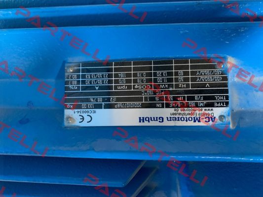 Type: JM1 160 L-6/HE AC Motoren