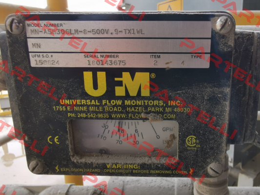 MN-ASB-30GLM-8-500V.9-TX1WL Universal flow monitors