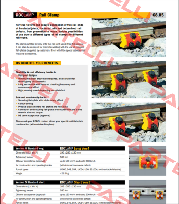 9806805005, Type: ROCLAMP Short Vers5 Robel