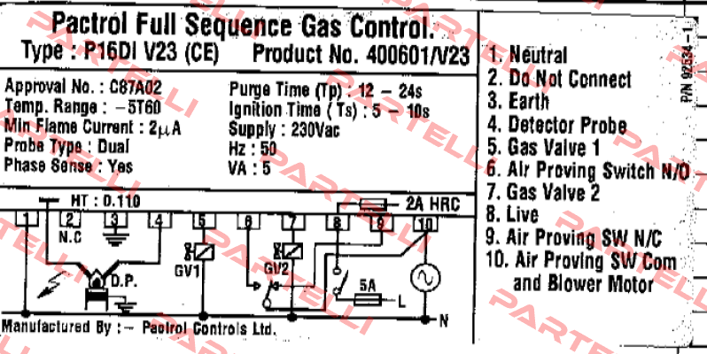 400601/v23 Pactrol