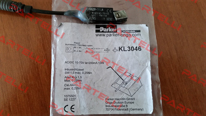 KL3046 - obsolete replaced by P8S-GRCHX Parker