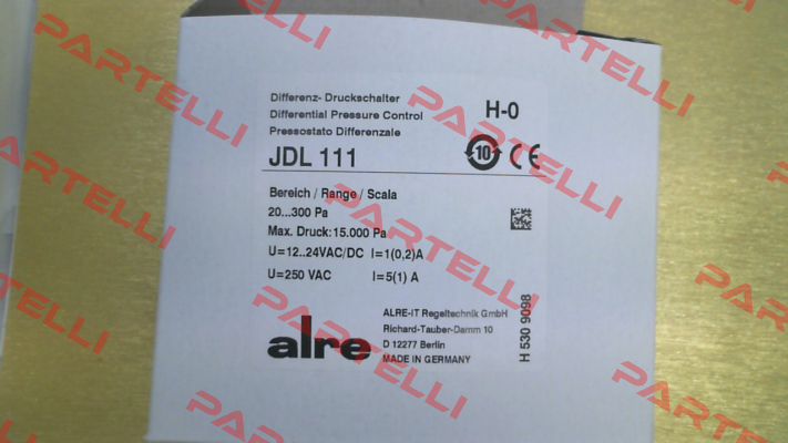 P/N: H5309098 Type: JDL-111 Alre