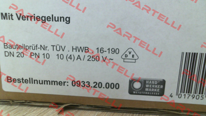 PN:  093320000 Type 933.1 Syr
