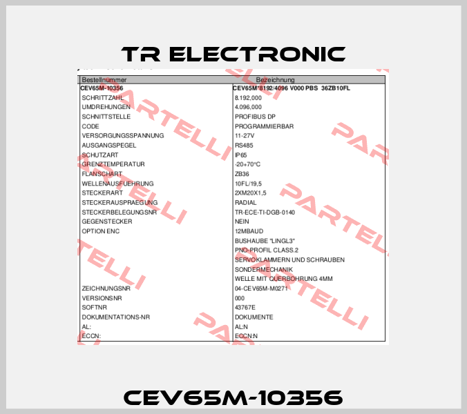 CEV65M-10356 TR Electronic