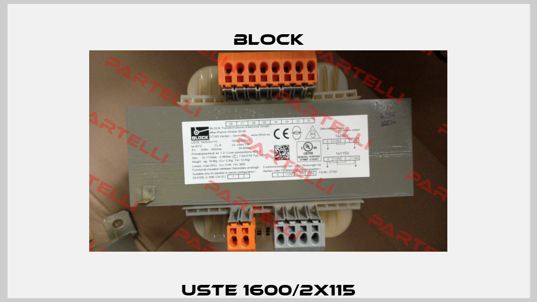 USTE 1600/2x115 Block