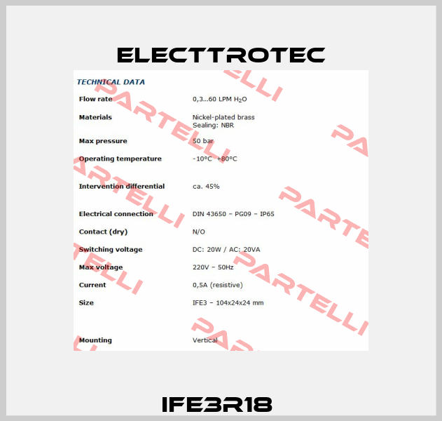 IFE3R18  Elettrotec
