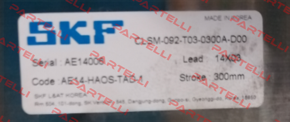 CLSM-092-T03-0300A-D00 (SK Z010115) Skf