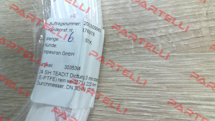 24SH thickness 3 mm DN200 PN10 Teadit