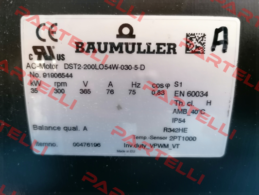 DST2-200LO54W-030-5-D-DH-6-MTR-O-000 Nr. 00476196 Baumüller