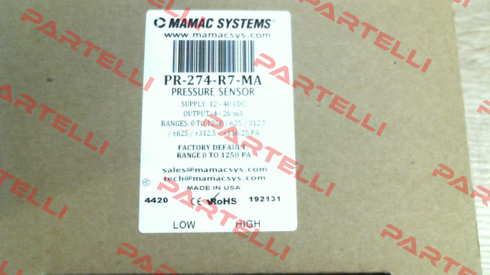 PR-274-R7-MA Mamac Systems