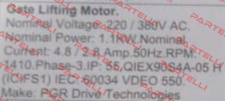 Q1E X 90S4A-05 H PGR Drive Technologies