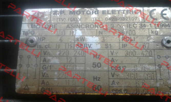3-HT100B4 Motori Elettrici