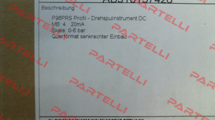 010.230.9291, Type: P96PRS old code new code 55IA10591709-00151 Weigel