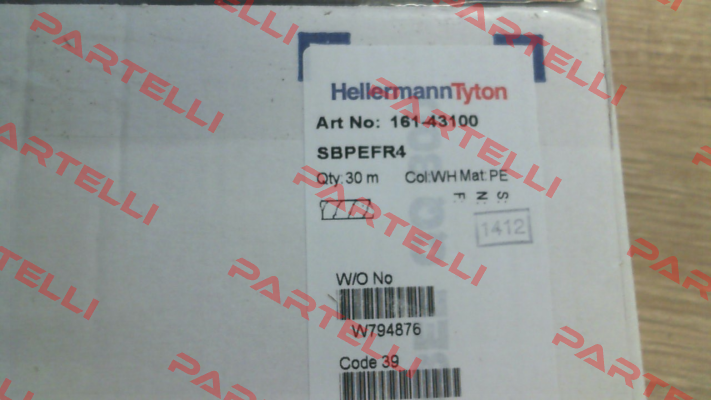 p/n: 161-43100; Type: SBPEFR4 Hellermann Tyton