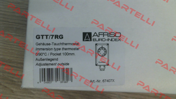 Nr.: 67407X Type: GTT/7RG 0/90°C 100mm IMIT (Afriso)