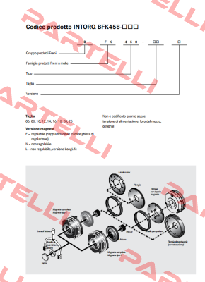 Flange for BFK458-20E Intorq