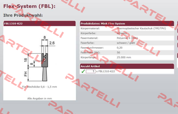 FBL1310-K22 Mink Bürsten