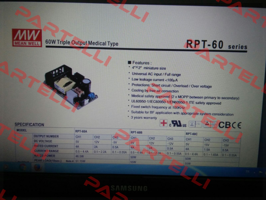 RPT60-C Mean Well