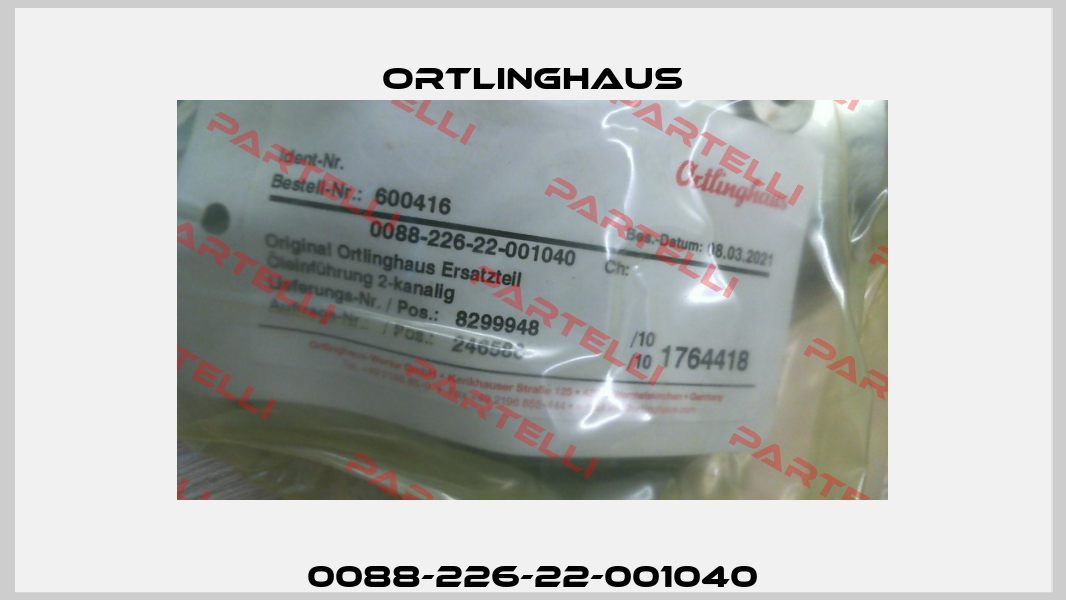 0088-226-22-001040 Ortlinghaus