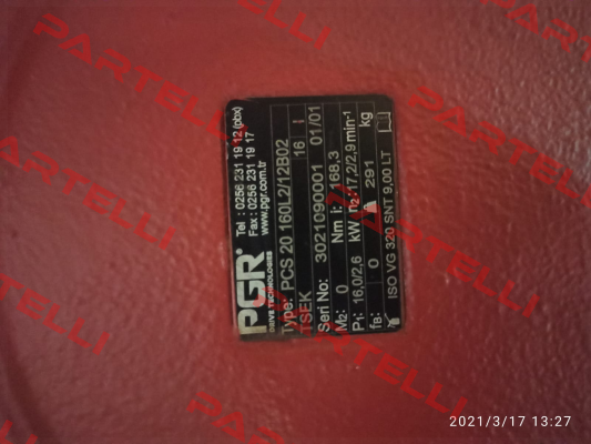 PCS20 160L2/12B02 PGR Drive Technologies