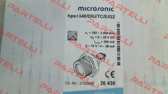 p/n: 26430, Type: hps+340/DIU/TC/E/G2 Microsonic