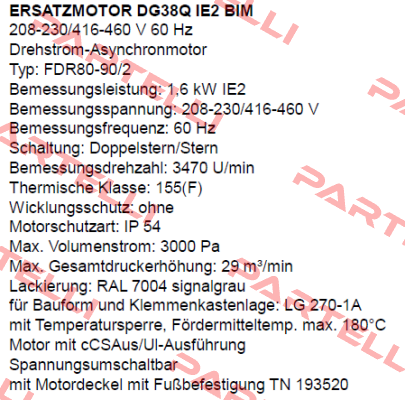 DG38Q IE2 BIM (FDR80-90/2)  Dietz-Motoren