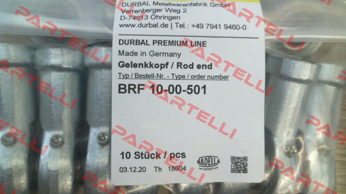 BRF 10-00-501 Durbal