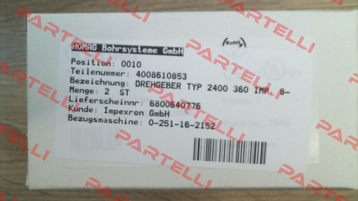 TYP 2400 360 IMP. 8-30 V DC Kübler