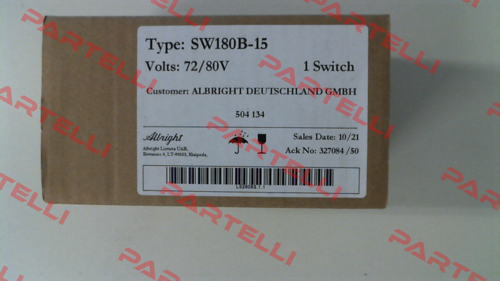 SW180B-15 72-80V INT Albright