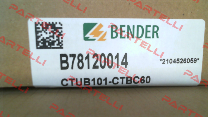 p/n: B78120014, Type: CTUB101-CTBC60 Bender