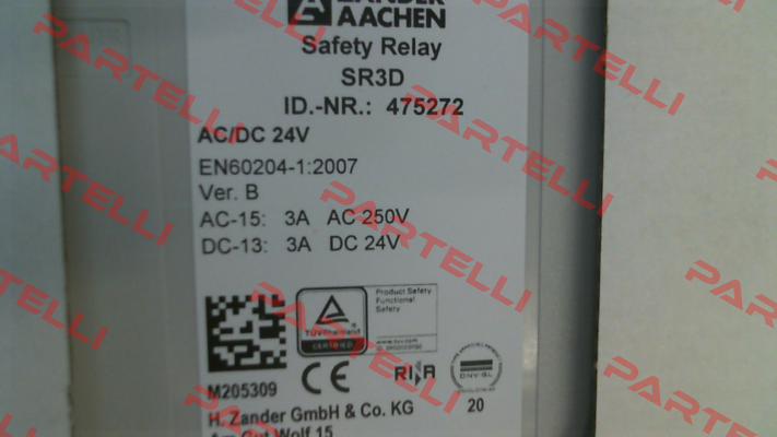 475272 / SR3D AC/DC 24V ZANDER AACHEN