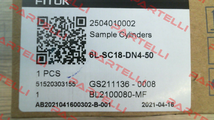 6L-SC18-DN4-50 Fitok