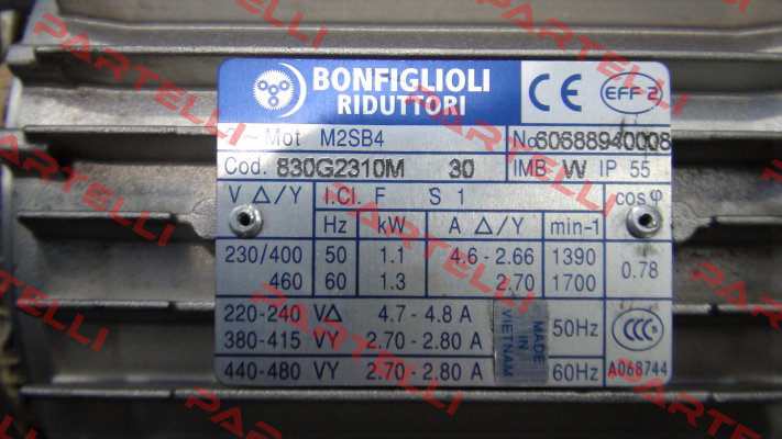 reducer for M2SB4, Nr:60688940008 Bonfiglioli