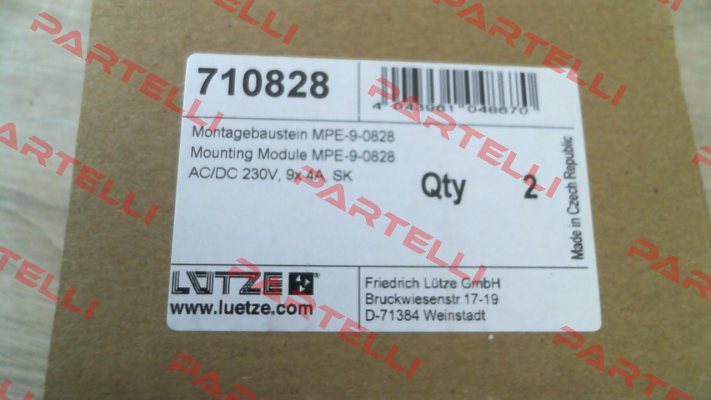710828 / MPE-9 250V KL Luetze