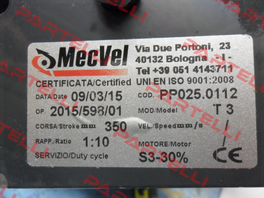 PP025.0112 Mecvel