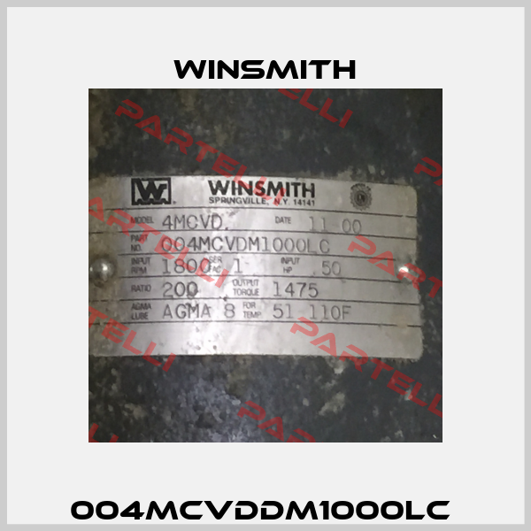 004MCVDDM1000LC  Winsmith