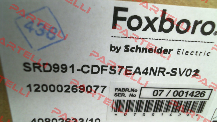 SRD991-CDFS7EA4NR-SV02 Foxboro