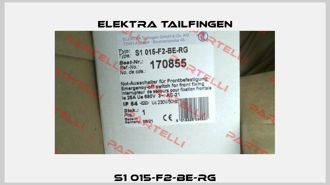S1 015-F2-BE-RG Elektra Tailfingen