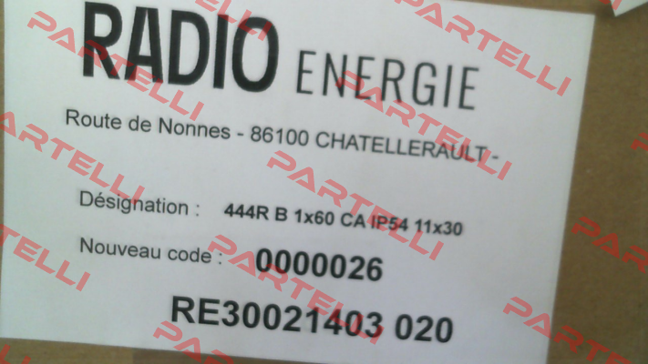PRE0042 // REO444R1B0,06CA Radio Energie