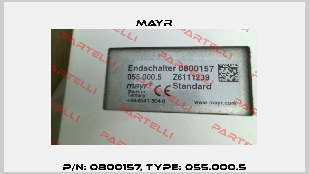 P/N: 0800157, Type: 055.000.5 Mayr