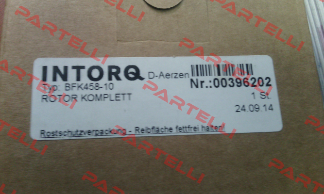 BFK458/Rotor  Intorq