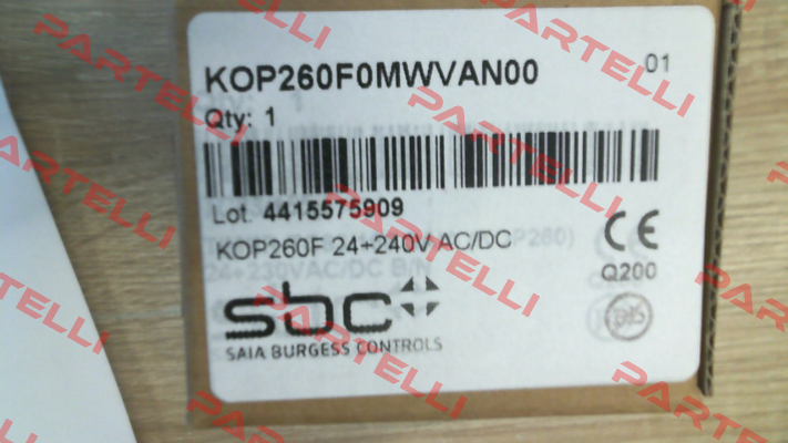 KOP260F0MWVAN00 (9600156) Saia-Burgess